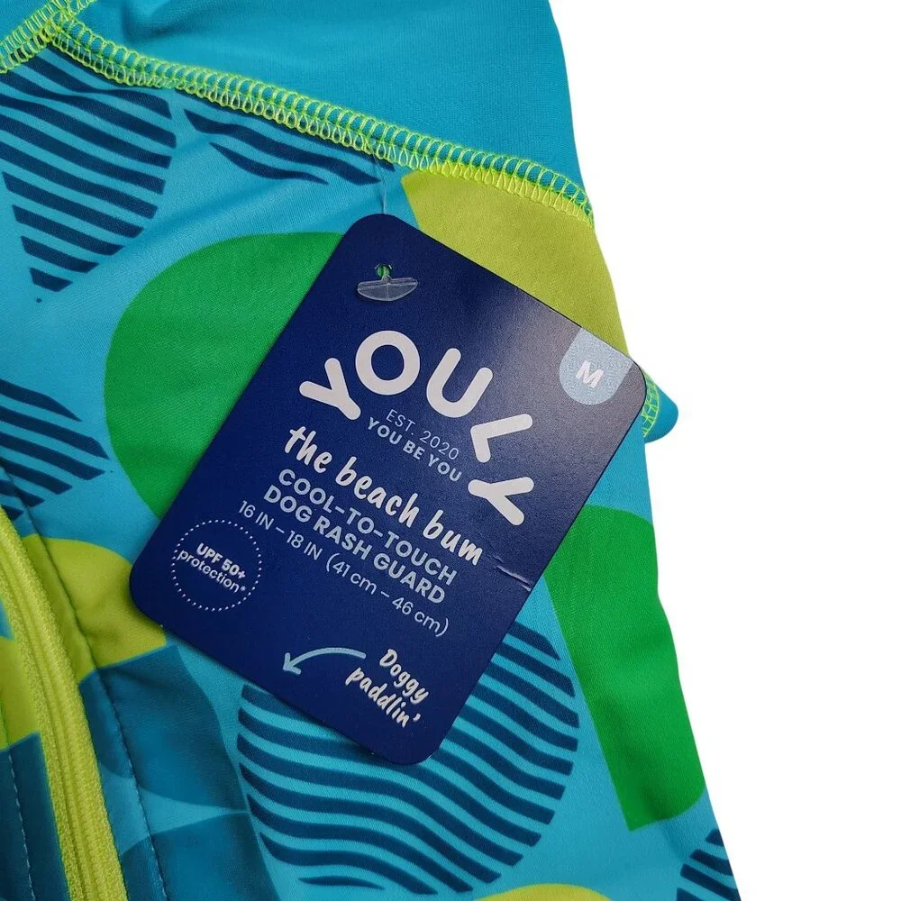 Youly Dog Medium Cool To Touch Rash Guard Swimsuit With UV Protection